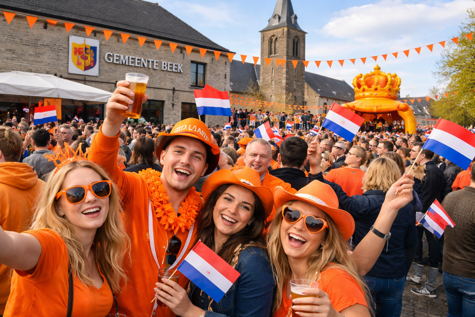Koningsdag vier je in Beek