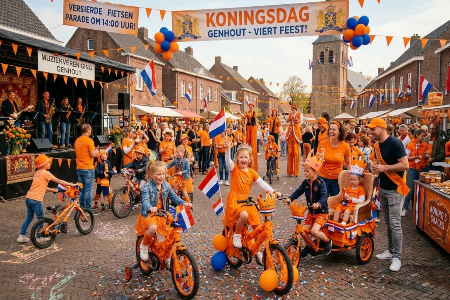 Koningsdag vier je in Genhout