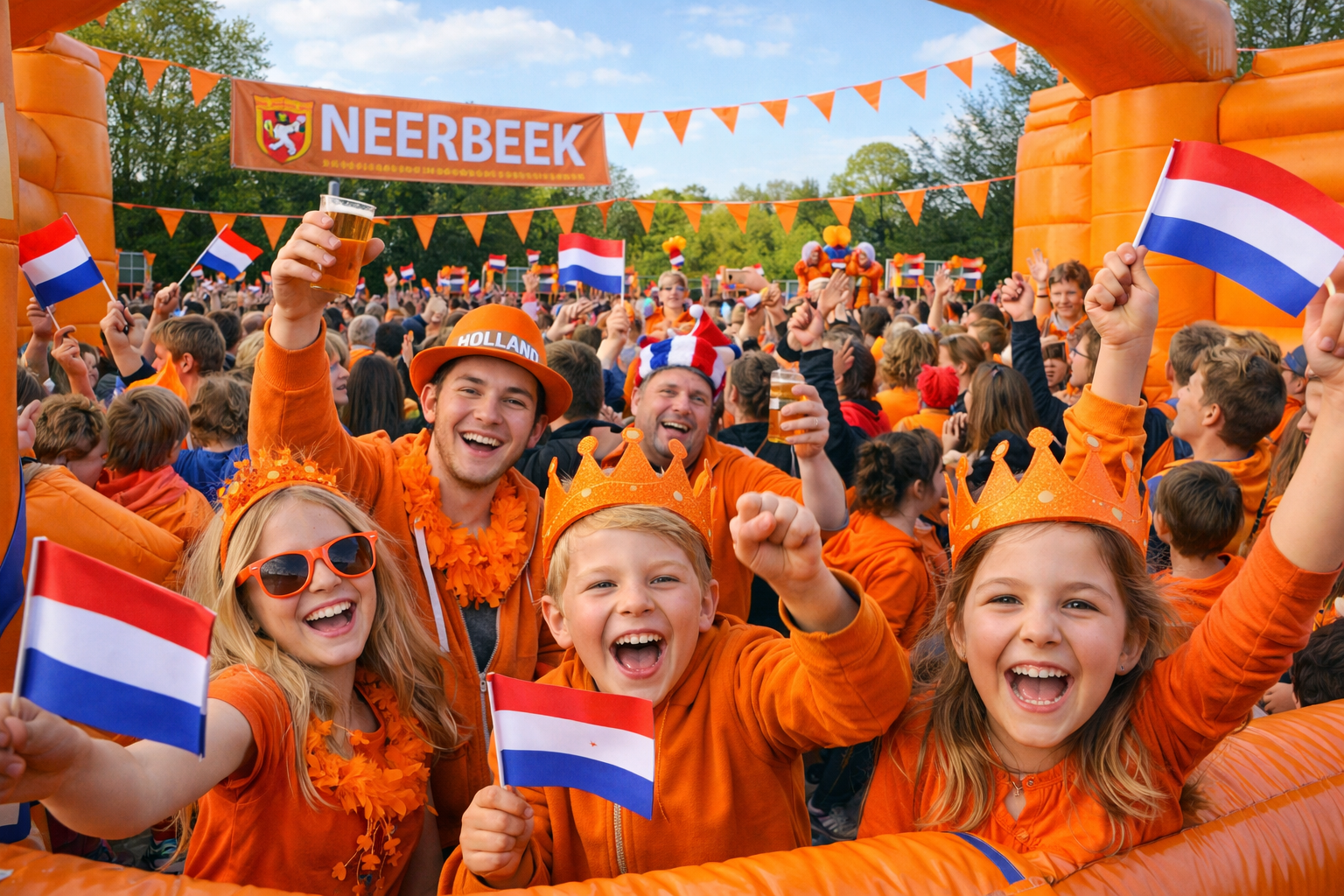 Koningsdag vier je in Neerbeek