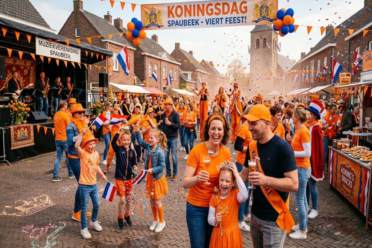 Koningsdag vier je in Spaubeek